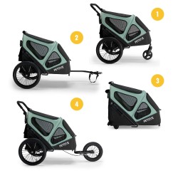 2in1 przyczepka dla psa GGBIKE