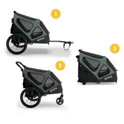 3in1 wózek i przyczepka dla psa GGBIKE