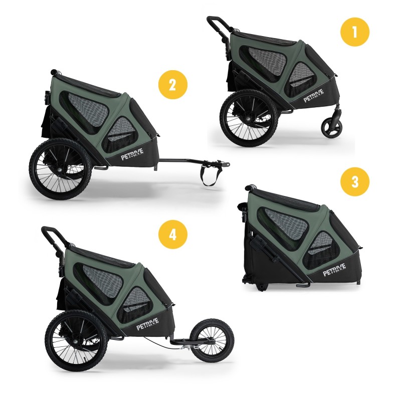 ALLin1 Bike trailer and pet stroller GGBIKE
