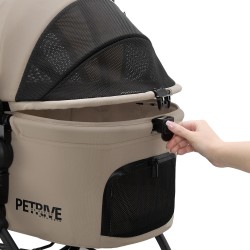 Wózek dla psa lub kota 3w1 S.RIDER beige