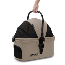 Wózek dla psa lub kota 3w1 S.RIDER beige