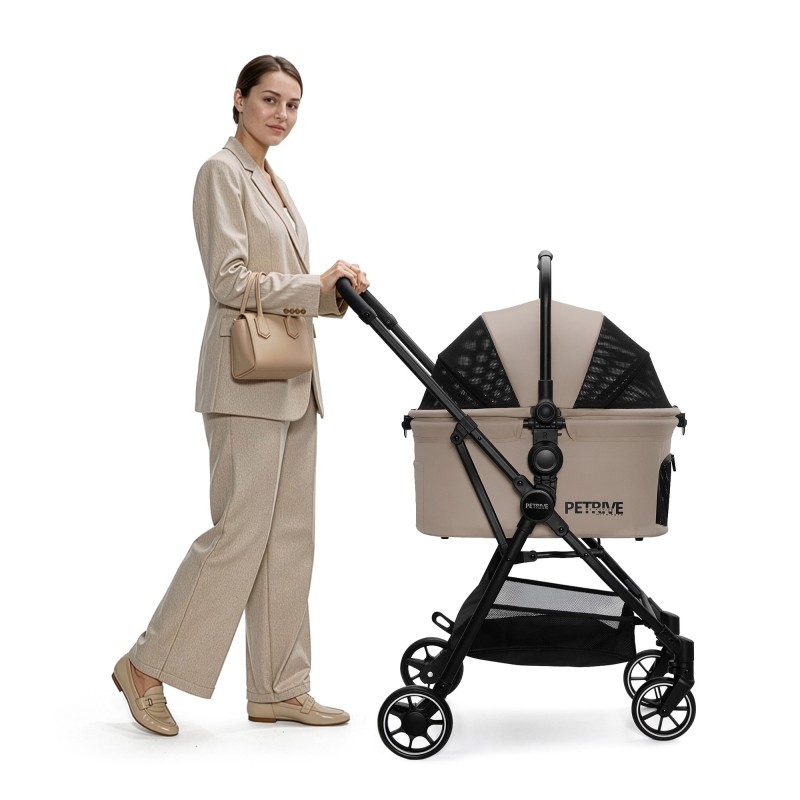 3in1 Hundewagen oder Katzenwagen S.RIDER beige